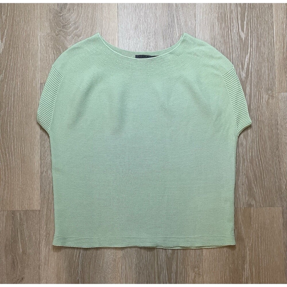 OSKA Knitted women's Top Size 0 | 100% Cotton | Made In Italy| Quiet Luxury